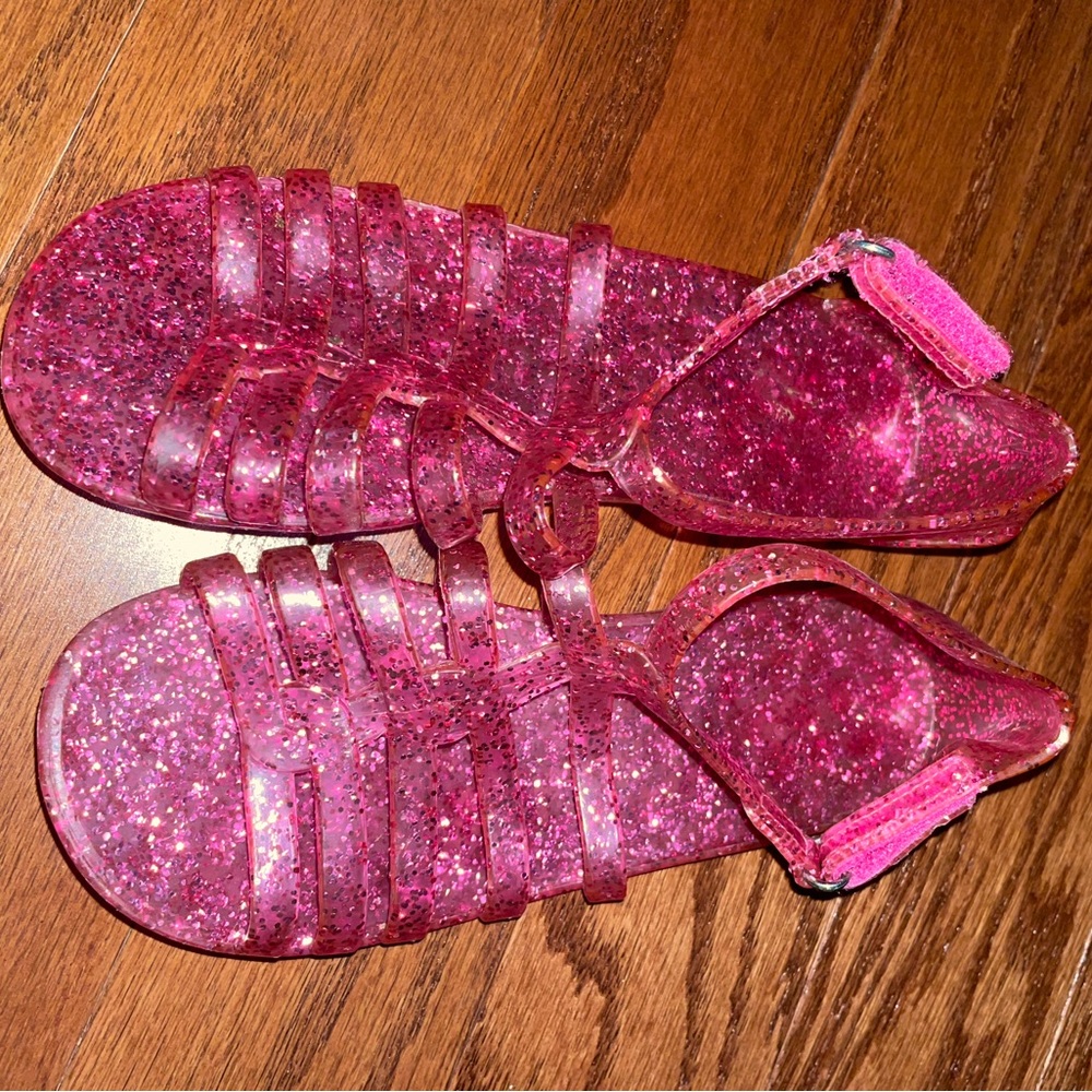 Youth Pink Glitter Sandals
